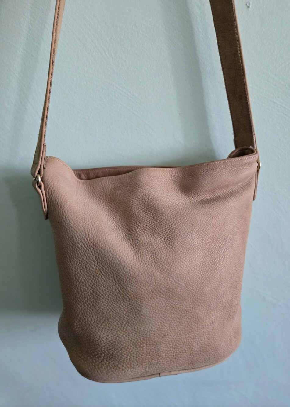 Vintage COACH Made in Italy Nubuck Leather Slouchy Bucket Bag 4923 - AS IS - Picture 2 of 15